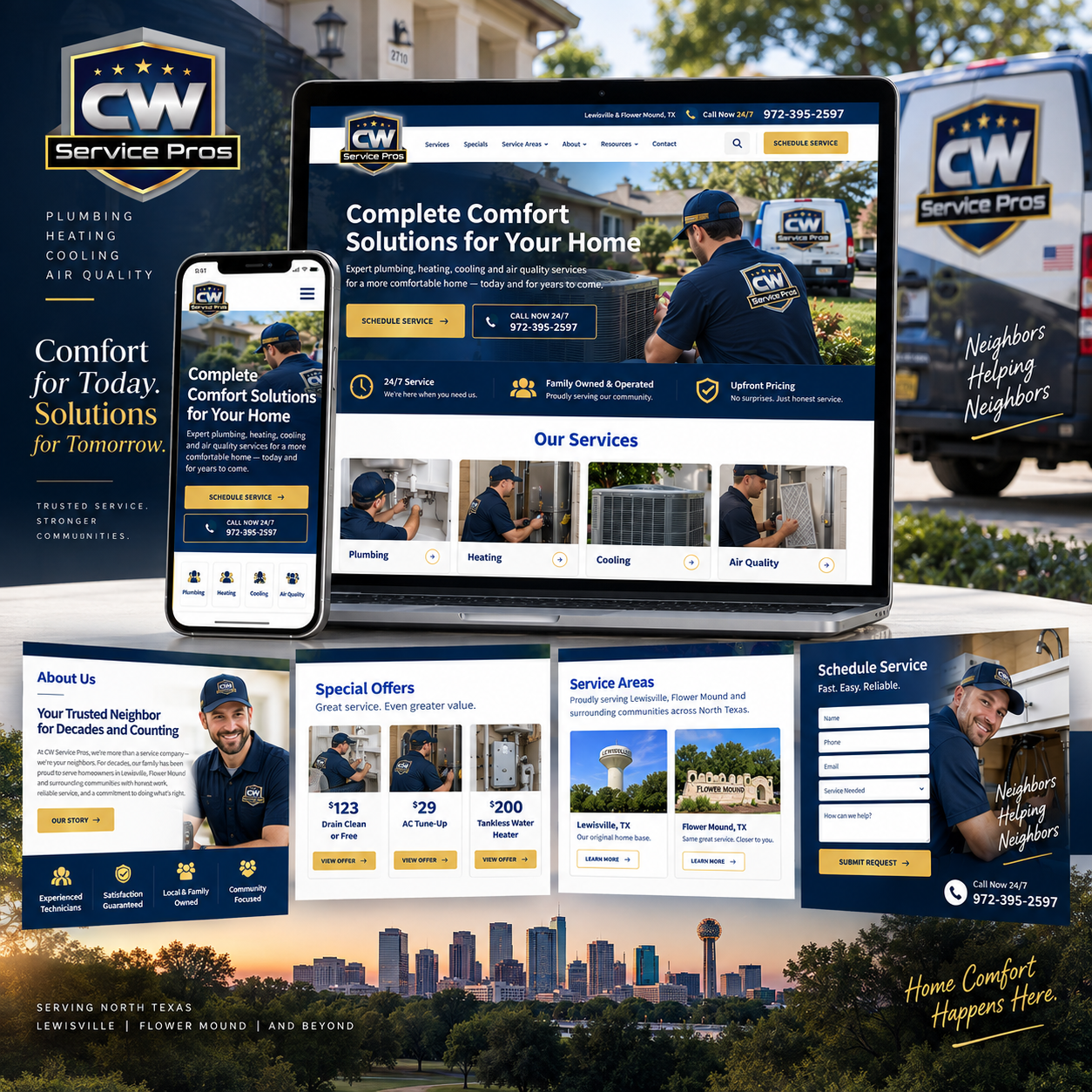 Website example — Service page rewrite